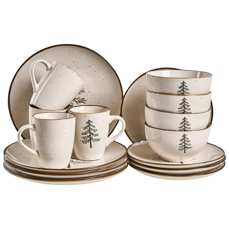 Piece Stoneware Dinnerware Set - Service for 4