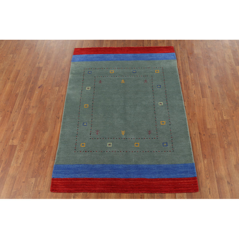 Tapis oriental fait à la main Gabbeh 4 x 6