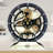 Desk wooden Clock Round 10 inches with Real Moving Gears (Transformable into a Wall Clock - detachable base) Canada Collection-1049897920