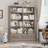 Akxel 47.2" W 3-Drawer Wood Grain Bookshelf-1625577717