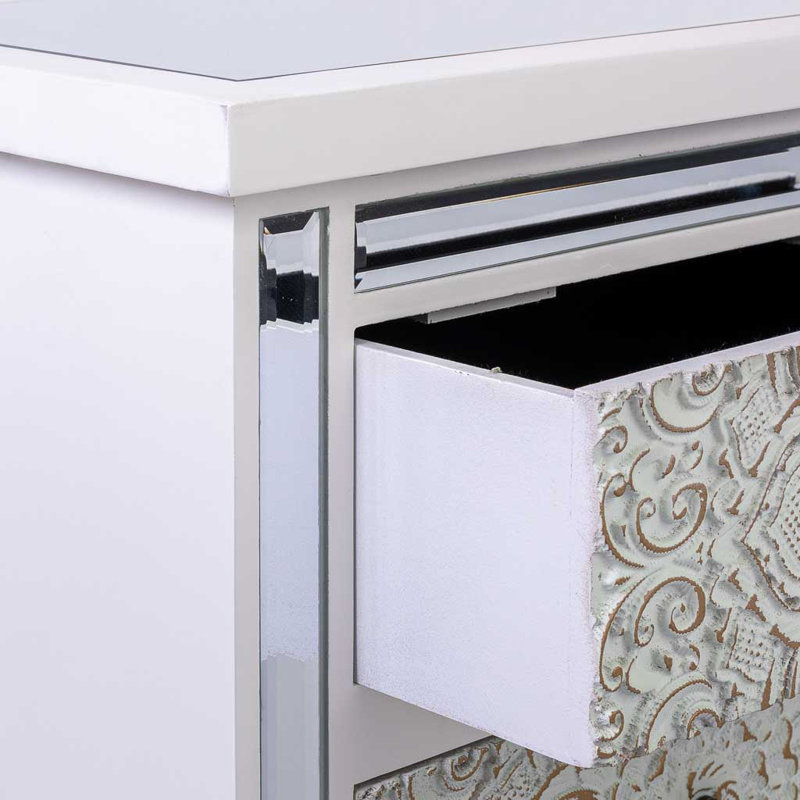 Hoschton 48cm W Manufactured Wood Bedside Table