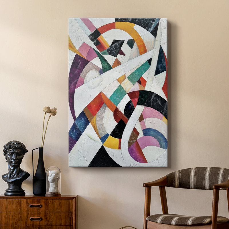 Série ABSTRACT LXIV - Toile tendue avec châssis de qualité supérieure - Prêt à être accroché, H 12 po x l 8 po