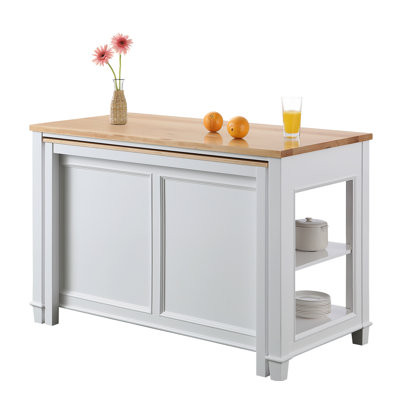 Casen Solid Wood Kitchen Island