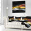 Motif de vagues 3D or et argent 3D - coussin abstrait imprimé-29366572-29366568