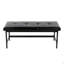 Banc en métal noir et similicuir noir-1652906746