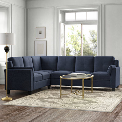 Upholstered L-Shaped Sectional Left Hand Facing