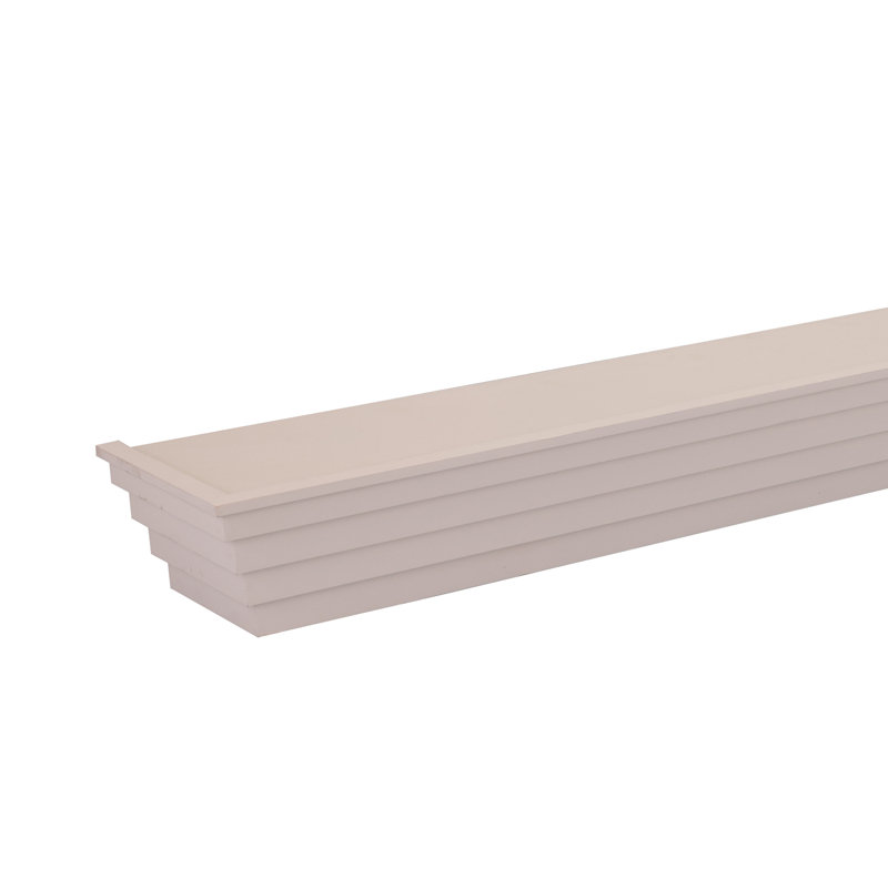Poplar Floating Shelf, 7.25" H x 72.25" W x 5.25" D
