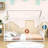 Montessori-Inspired Metal Floor Bed Frame With Roof-1318186920-1318186921