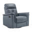 Fauteuil inclinable et pivotant en cuir-1502400782