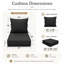 Ensemble de coussins de siège d'extérieur l 22 po x P 24 po, coussins d'extérieur seulement-942291820-942291829