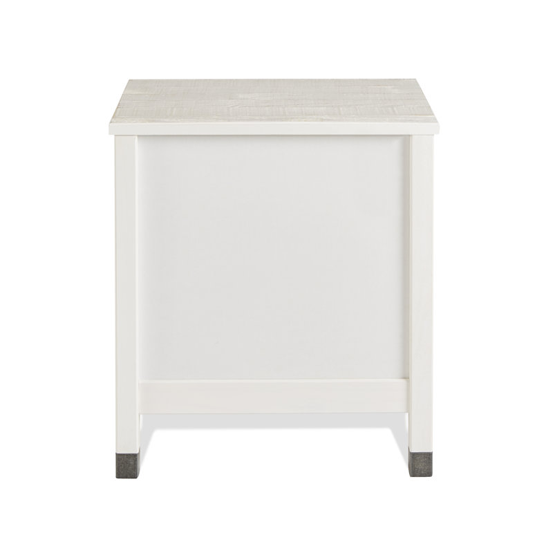 Lanora 22.5'' W Solid Wood Nightstand, Shabby White