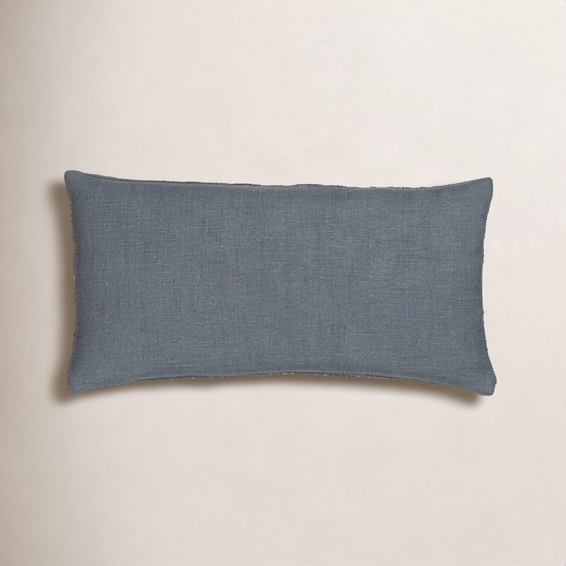 Coussin Birch Lane Coolidge, Polyester, Bleu