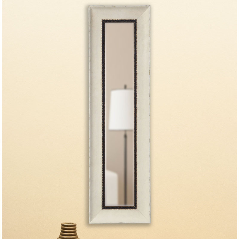 Pierpont Solid Wood Flat Wall Mirror, 39.5" H x 11.5" W