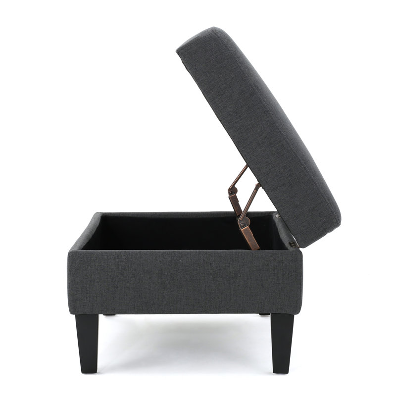 Storage Ottoman, Dark Gray