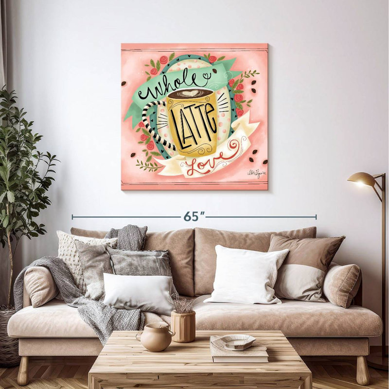 Yarlin Whole Latte Love, 39" H x 39" W