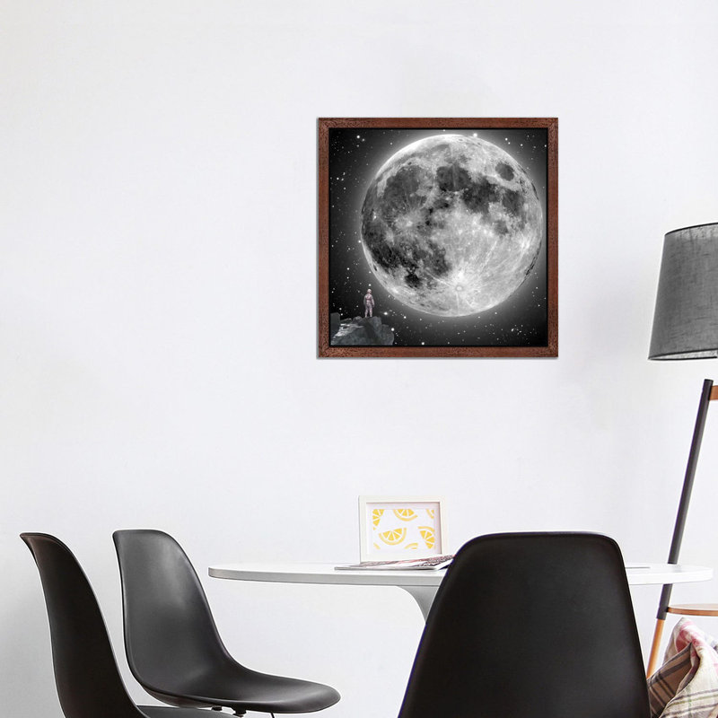 Moonstruck by Jason Brueck - Floater Frame Print on Canvas, 93.98 cm H x 93.98 cm W, Brown