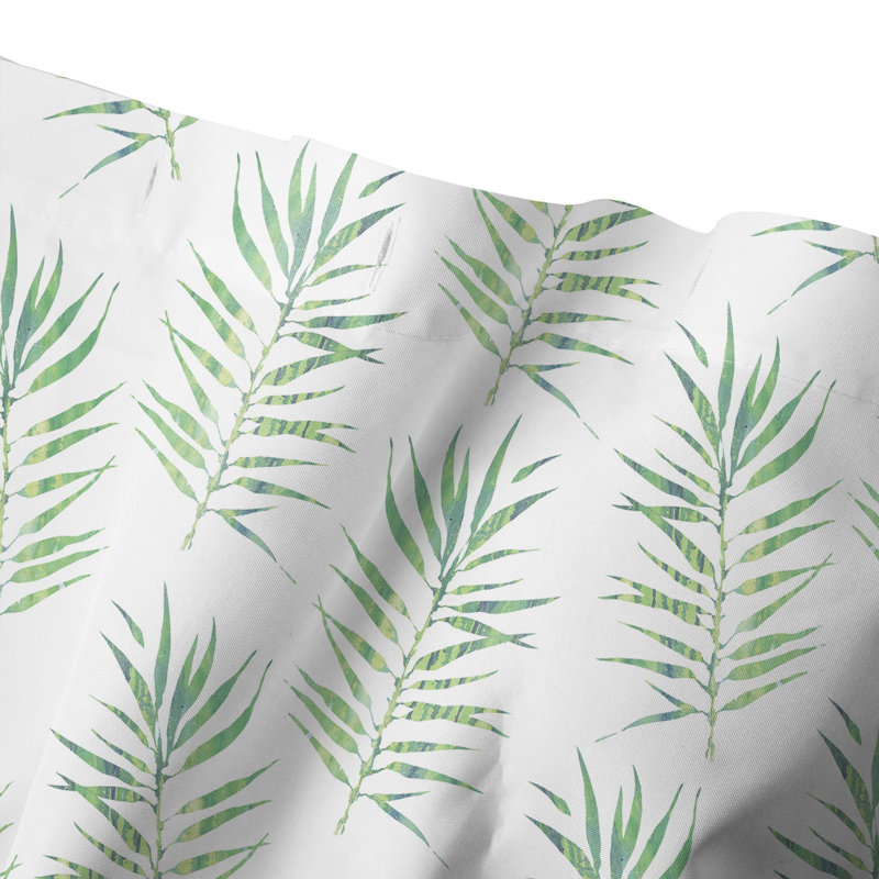  Rideau de douche simple Palm Leaf