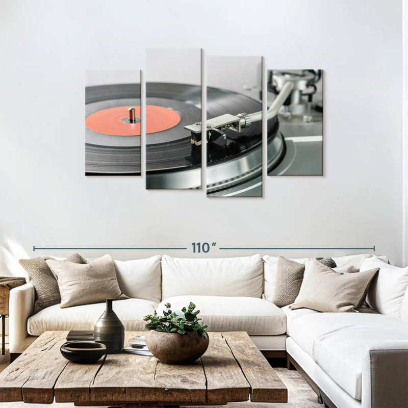 Abarca Vinyl Record Player, 48" H x 75" W