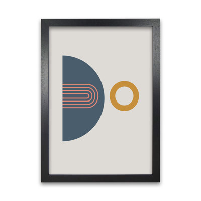 Mid Century Modern On Grey B - Print