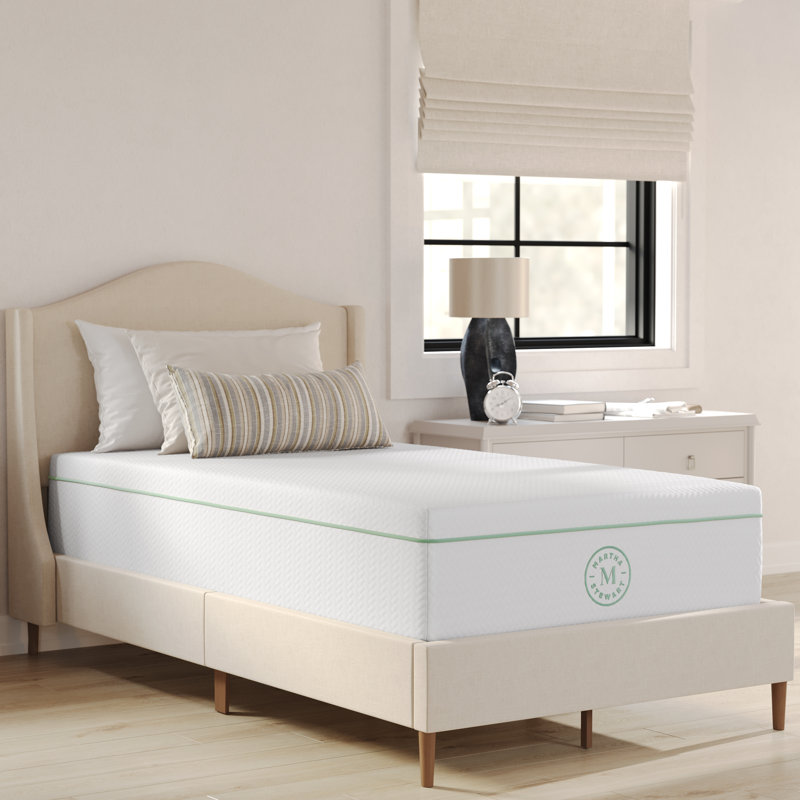 Martha Stewart SleepComplete Premium Medium-Firm Dual-Action Cooling Memory Foam Mattress In A Box, Twin