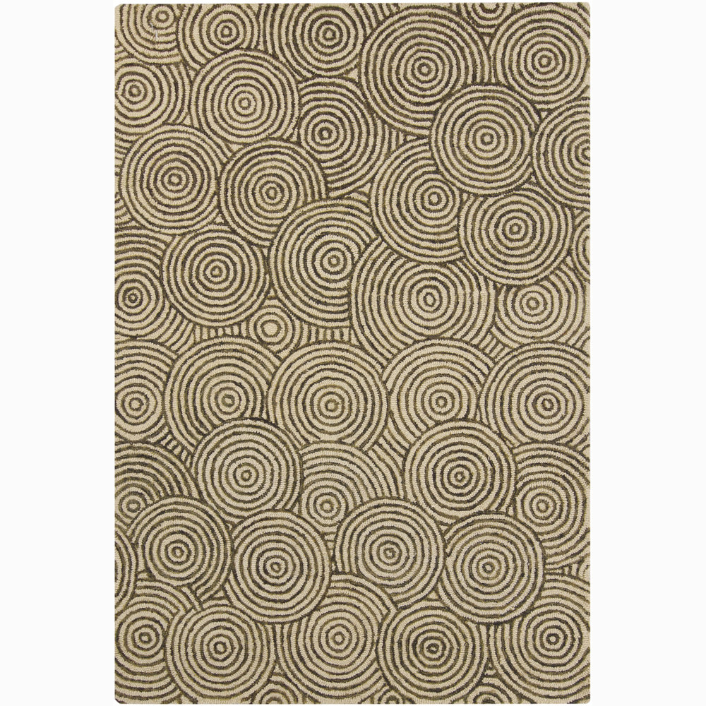 Chandra Rugs Retro Unique Beige Area Rug | Wayfair