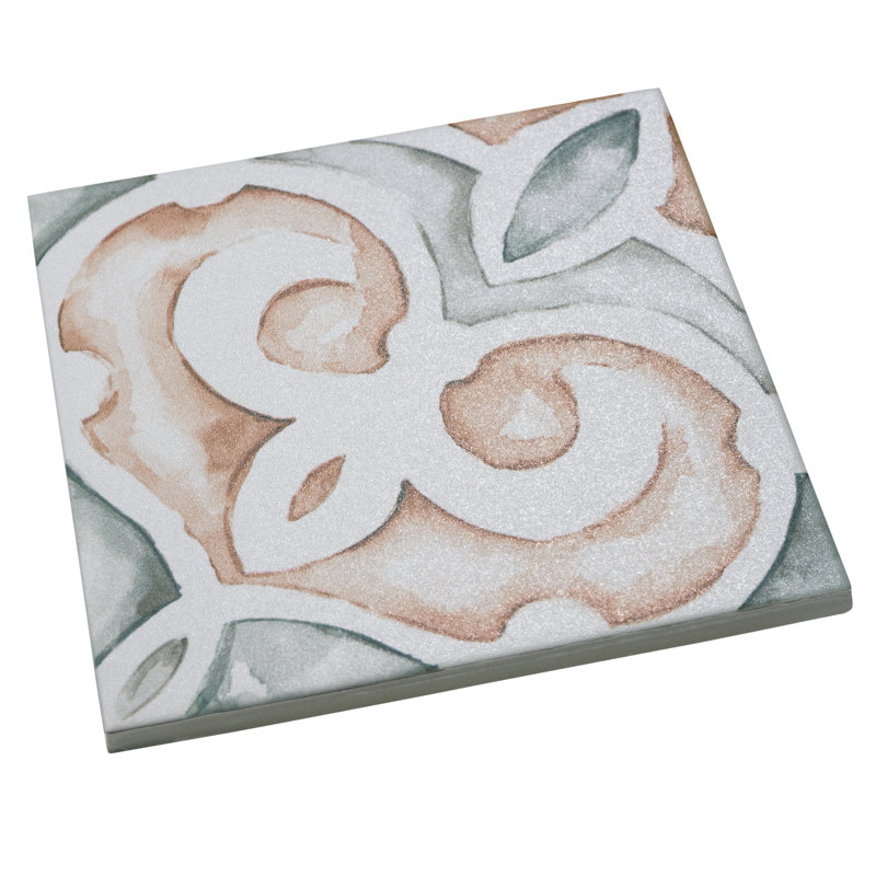 Saint Germain 6" x 6" Porcelain Patterned Wall & Floor Tile