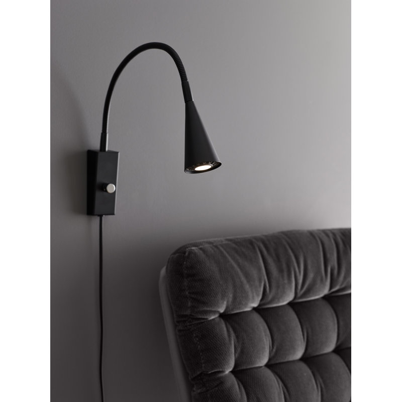 Ledro Plug-in Spotlight, Black