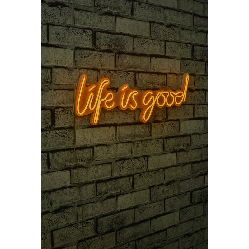 Flexible Neon LED Lighting Strip, Yellow, 22.4 x 6.7 x 0.8 inches | IP67 Waterproof, PVC Foam Template | 12V 2A Adapter, Built-in Wall Hanging System, 8W-10W/meter | Perfect for Home Decor & Events