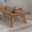 Table de conférence 86,61 "rectangulaire simple et moderne en bois massif brun