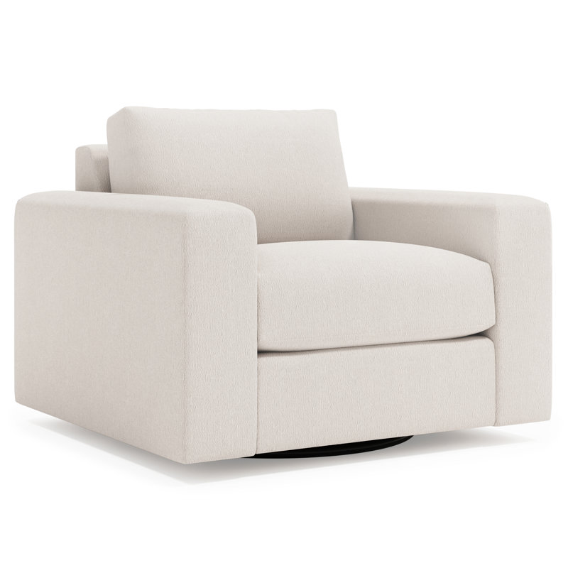 Vaughn Fabric Swivel Chair - Custom, Ecru 5548-100