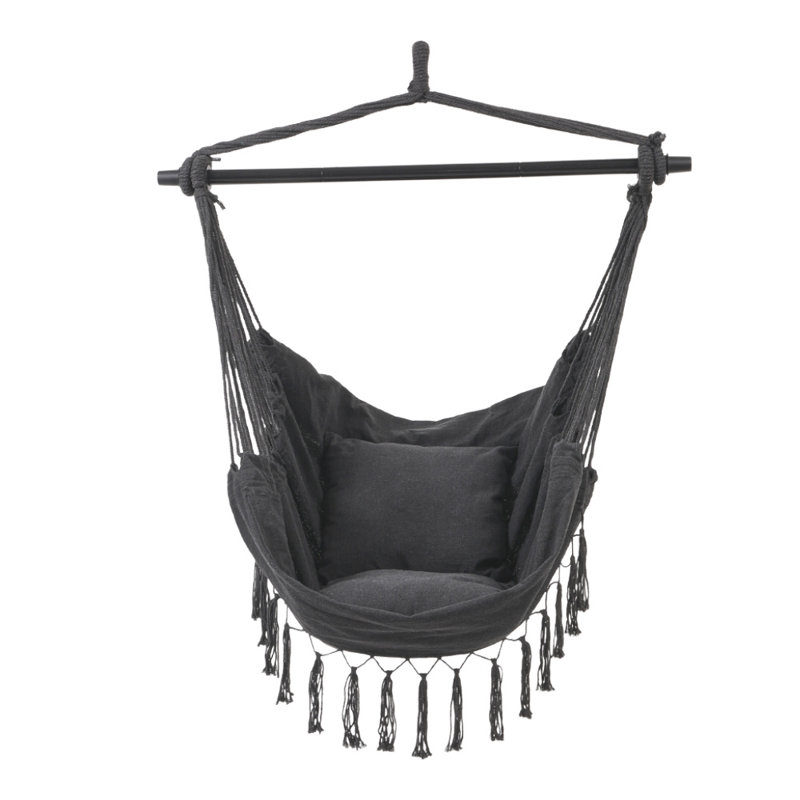 Angelastro Garden Canvas Hanging Chair, Black
