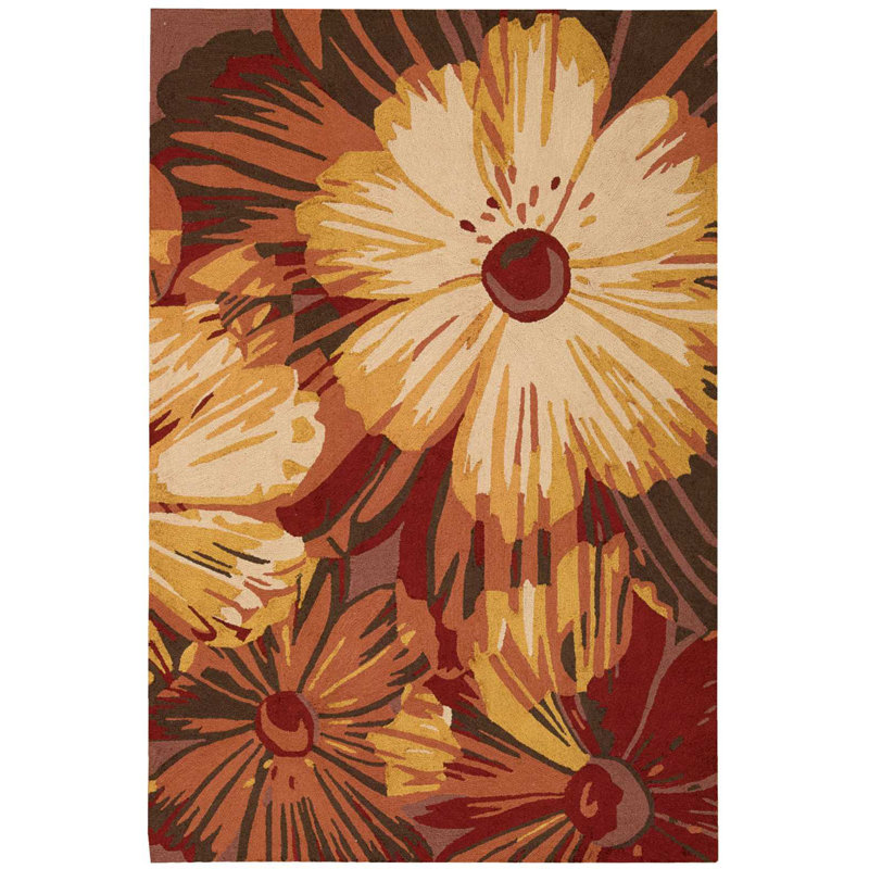 Lupe Floral Indoor Rug, Rectangle 3'6" x 5'6"
