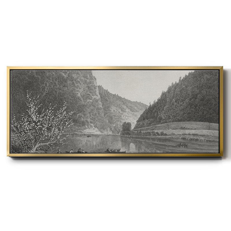 «Delaware Water Gap», toile encadrée, H 20 po x l 50 po