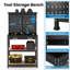 Tool Storage Workbench With Pegboard With 14 Hanging Accessories For Garage-107255697