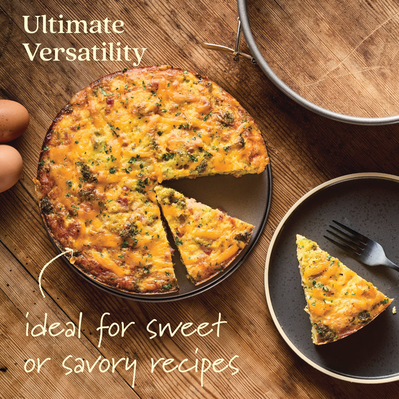 Anolon Advanced Bakeware Nonstick Round Springform Pan, 9 Inch, Gray