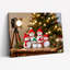 «Snowman Family», art mural sur toile-121121802