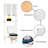 Miami Over The Toilet Storage Cabinet with Dual Doors and Open Shelf White