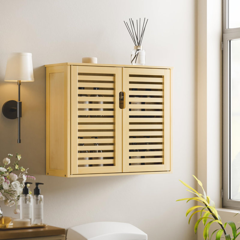 Bamboo Bathroom Cabinet, Natural