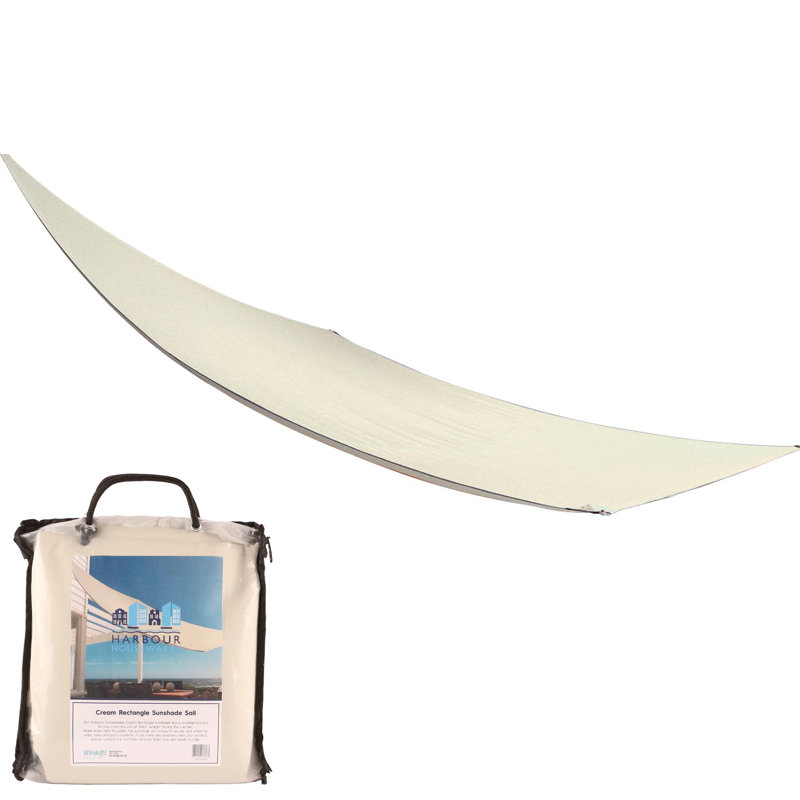 Rectangle Shade Sail - 2.5 x 3m, Cream
