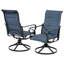Chaises de salle à manger rembourrées avec base pivotante et dossier haut 2 pièces Textilene-514248691