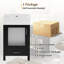 Meuble-lavabo de 20 pouces avec lavabo en céramique et grand espace de rangement pour les petits espaces | Idée de cadeau