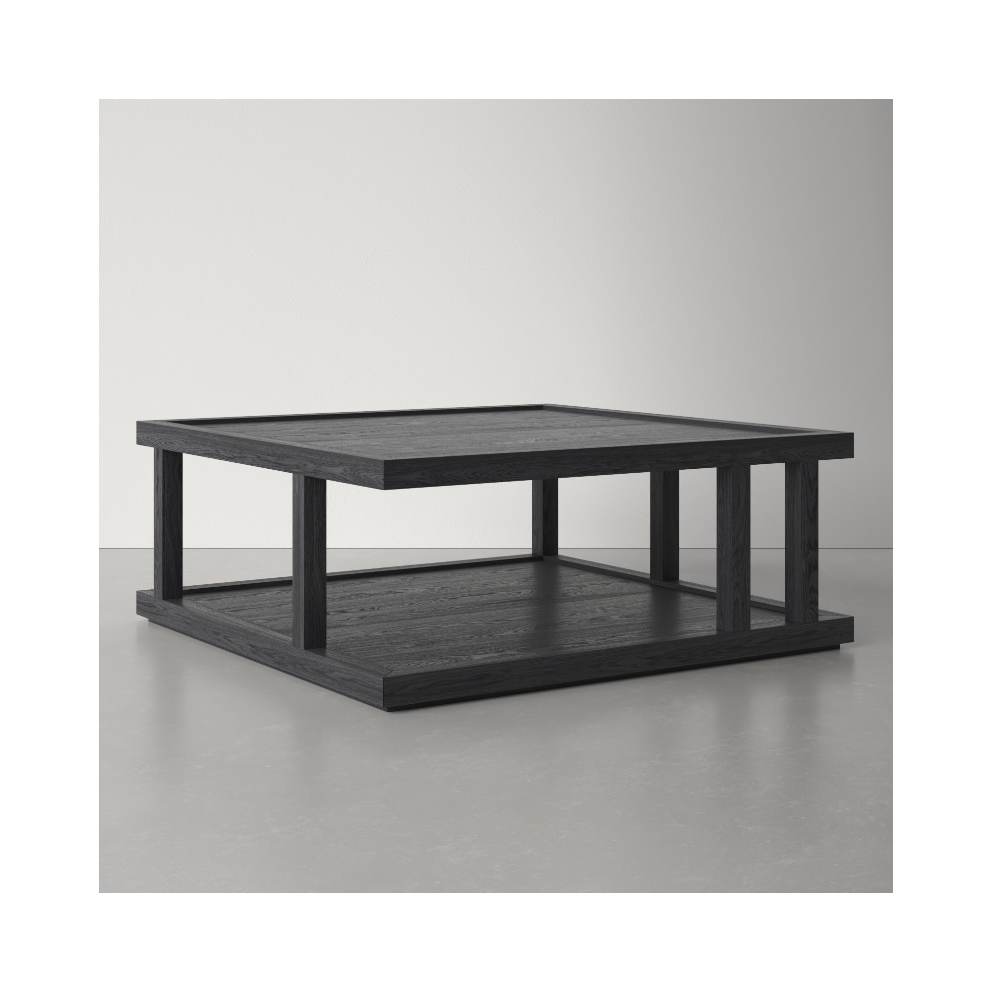 Neli Solid Wood Single Coffee Table, Warm Natural Oak Veneer