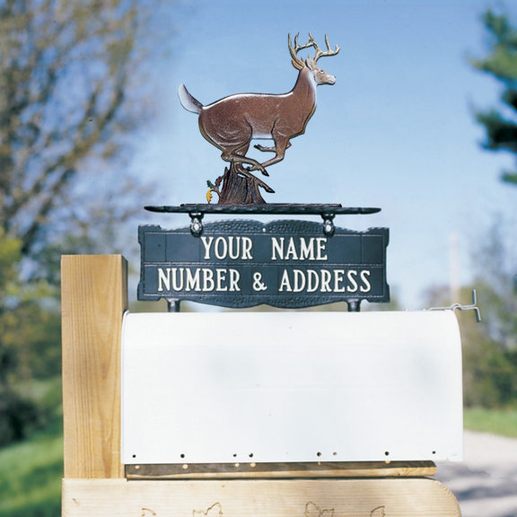 Enseigne de boîte aux lettres à 2 lignes, Oui
