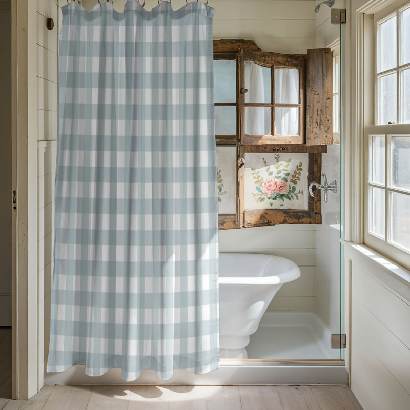 Rideau de douche Soft Plaid - Premium, H 74 po x l 71 po