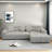 L Shaped Modular Sofa ,No Assembly Required-1354468724
