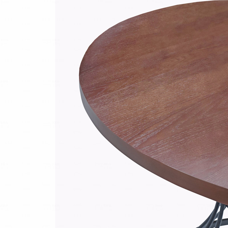 Table de salle à manger 42 ", Chêne brun, Noir