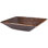 17" Modern Rectangle Hand Forged Old World Copper Vessel Sink