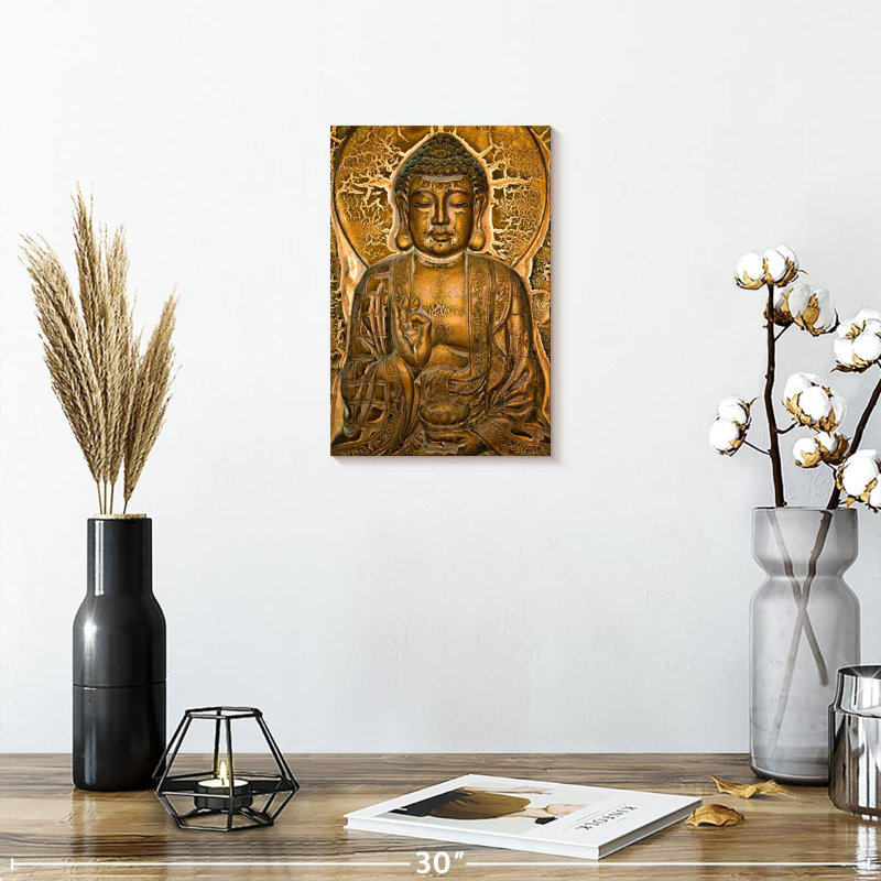 Adella Buddha Mural, 12" H x 8" W