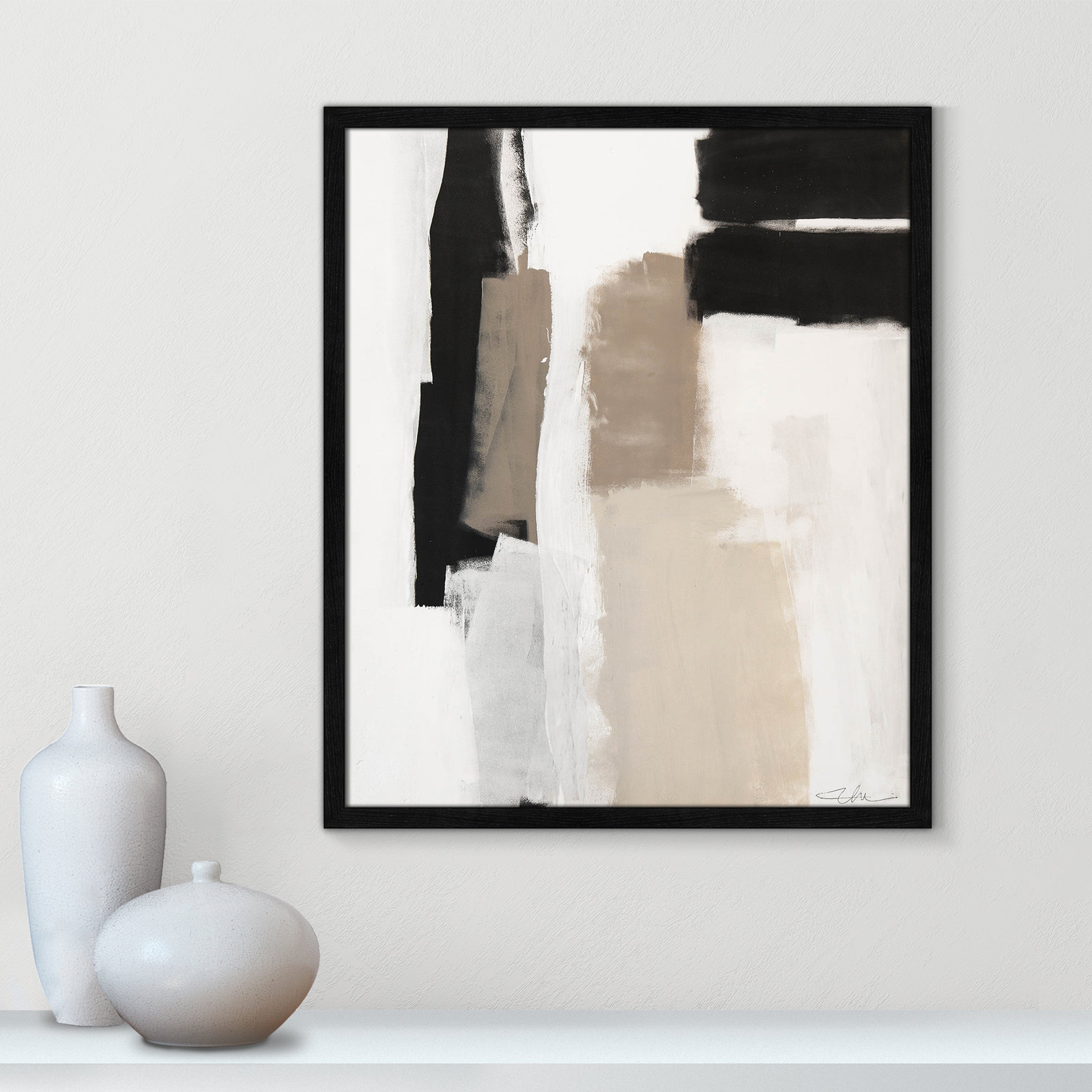 Earth Scapes II by Casa Fine Arts, Black Slim Unmatted Picture Framed, 25.5" H x 21.5" W x 1.25" D