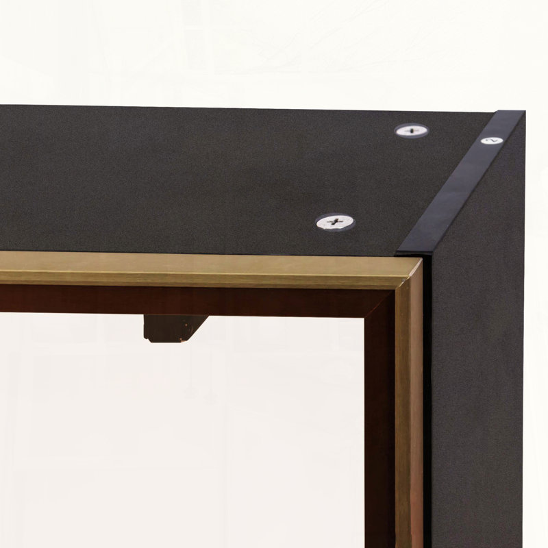Armoire de rangement murale noire avec porte à épices